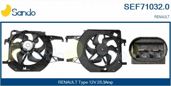 Electric Motor, radiator fan (SEF71032.0)