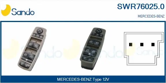 Switch, window regulator (SWR76025.0)