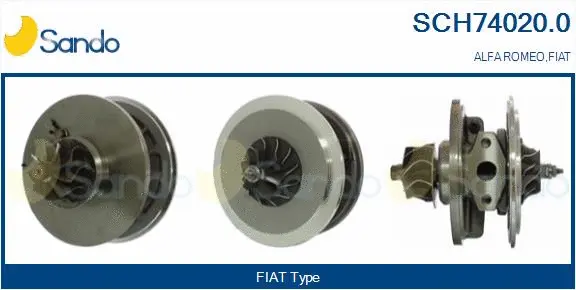 Core assembly, turbocharger (SCH74020.0)