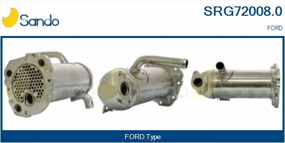Cooler, exhaust gas recirculation (SRG72008.0)