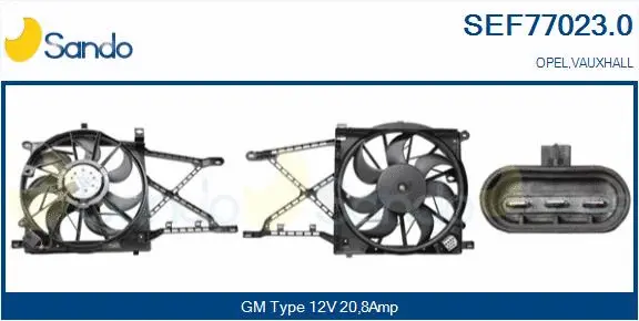 Electric Motor, radiator fan (SEF77023.0)