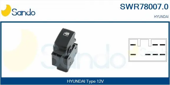 Switch, window regulator (SWR78007.0)