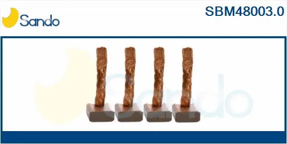 Carbon Brush, starter (SBM48003.0)