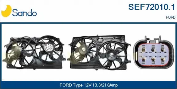 Electric Motor, radiator fan (SEF72010.1)
