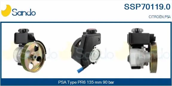 Hydraulic Pump, steering (SSP70119.0)