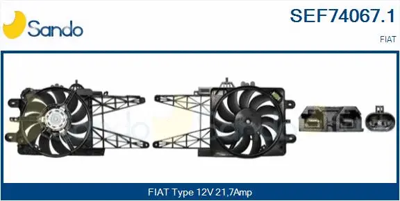 Electric Motor, radiator fan (SEF74067.1)