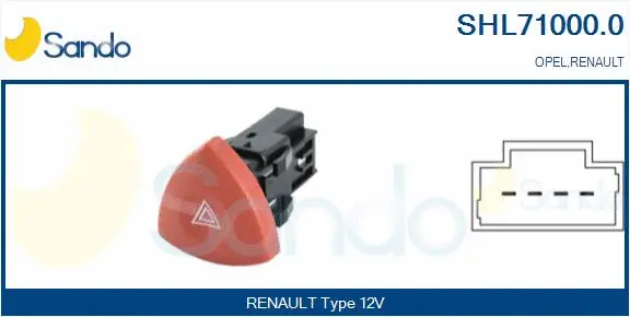 Hazard Warning Light Switch (SHL71000.0)