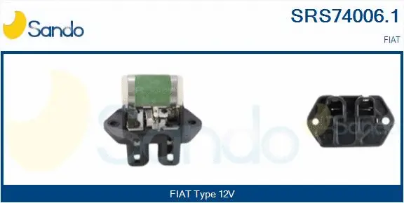 Series resistor, electric motor (radiator fan) (SRS74006.1)