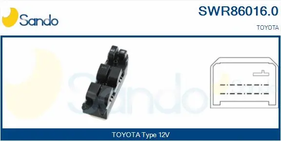 Switch, window regulator (SWR86016.0)