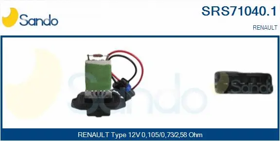 Resistor, interior blower (SRS71040.1)