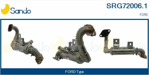 Cooler, exhaust gas recirculation (SRG72006.1)