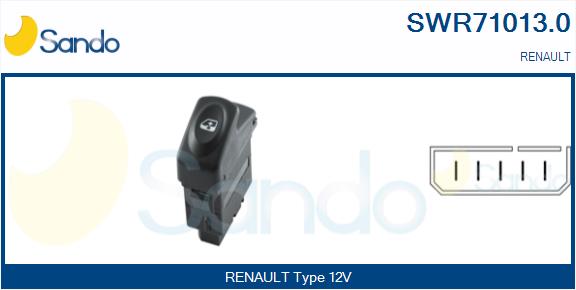 Switch, window regulator (SWR71013.0)