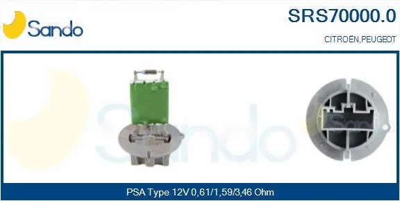 Resistor, interior blower (SRS70000.0)