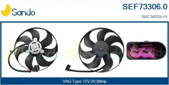Fan, engine cooling (SEF73306.0)