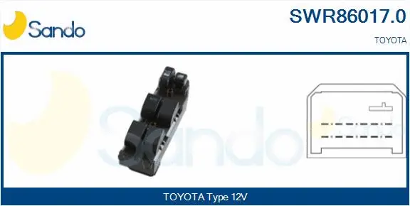 Switch, window regulator (SWR86017.0)