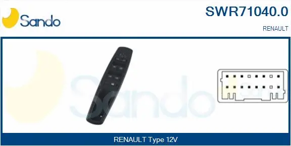 Switch, window regulator (SWR71040.0)