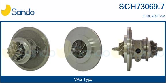 Core assembly, turbocharger (SCH73069.7)