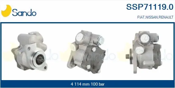 Hydraulic Pump, steering (SSP71119.0)