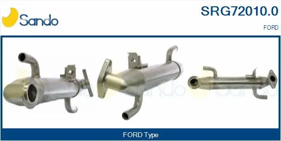 Cooler, exhaust gas recirculation (SRG72010.0)