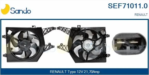 Electric Motor, radiator fan (SEF71011.0)