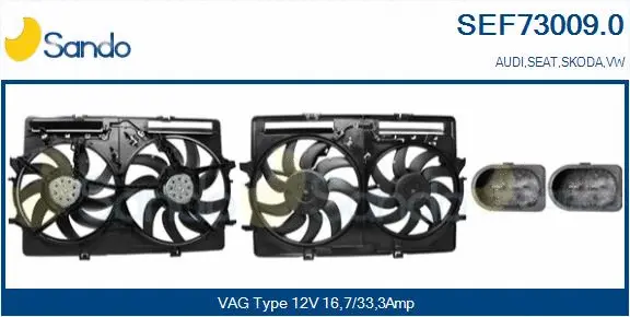 Electric Motor, radiator fan (SEF73009.0)