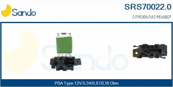 Resistor, interior blower (SRS70022.0)