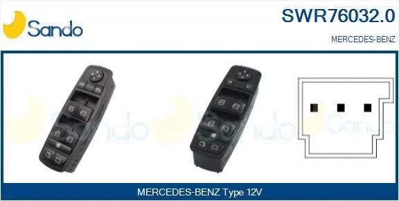 Switch, window regulator (SWR76032.0)