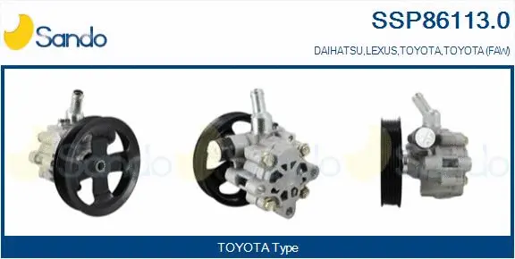 Hydraulic Pump, steering (SSP86113.0)