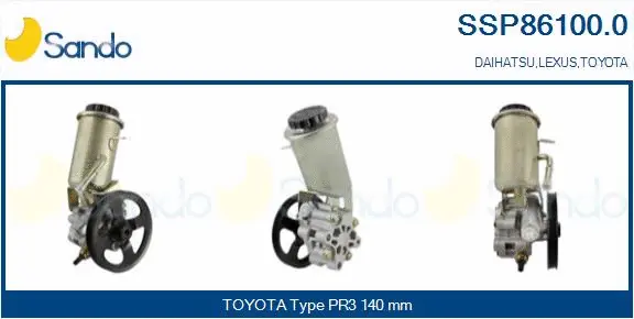 Hydraulic Pump, steering (SSP86100.0)