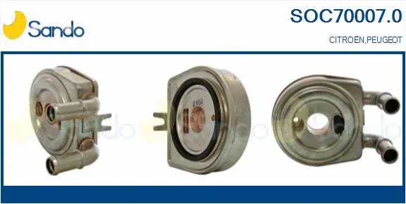 Oil Cooler, engine oil (SOC70007.0)