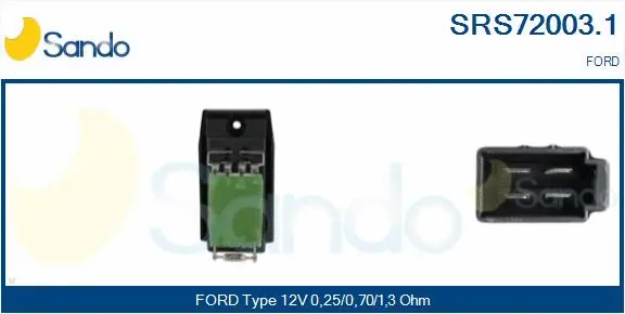 Resistor, interior blower (SRS72003.1)