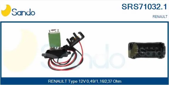 Resistor, interior blower (SRS71032.1)