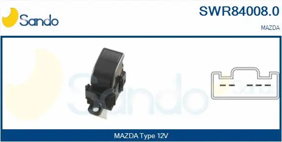 Switch, window regulator (SWR84008.0)