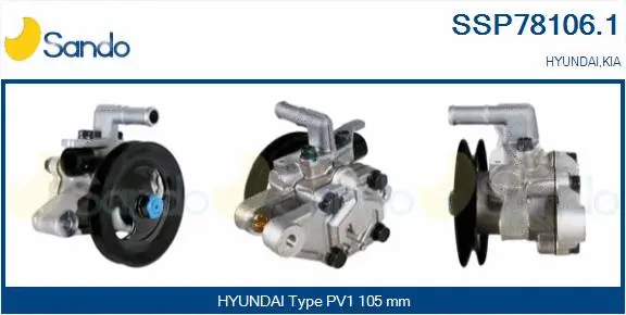 Hydraulic Pump, steering (SSP78106.1)