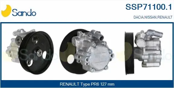 Hydraulic Pump, steering (SSP71100.1)
