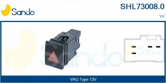Hazard Warning Light Switch (SHL73008.0)
