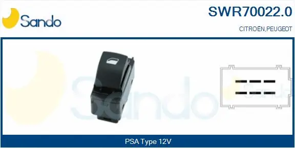Switch, window regulator (SWR70022.0)