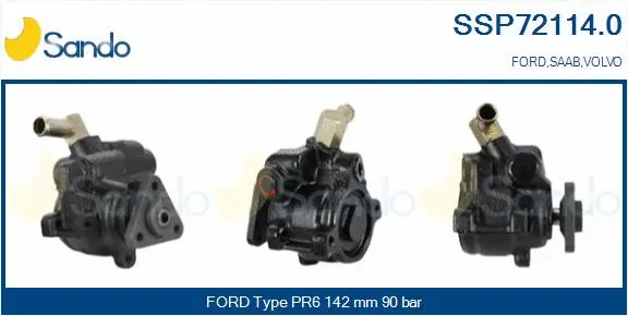 Hydraulic Pump, steering (SSP72114.0)