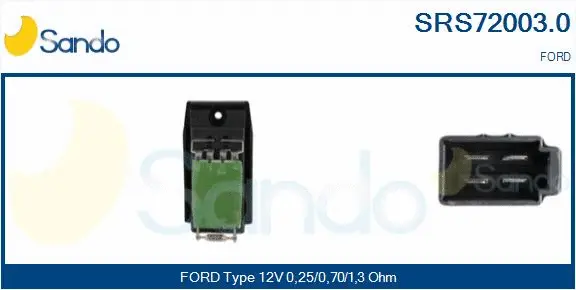 Resistor, interior blower (SRS72003.0)