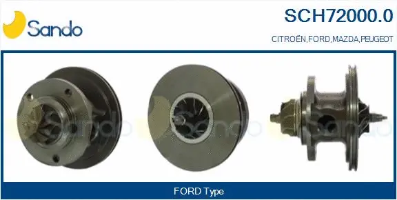 Core assembly, turbocharger (SCH72000.0)