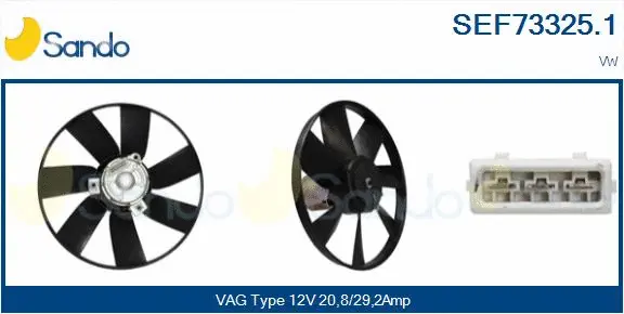 Fan, engine cooling (SEF73325.1)