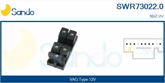 Switch, window regulator (SWR73022.0)