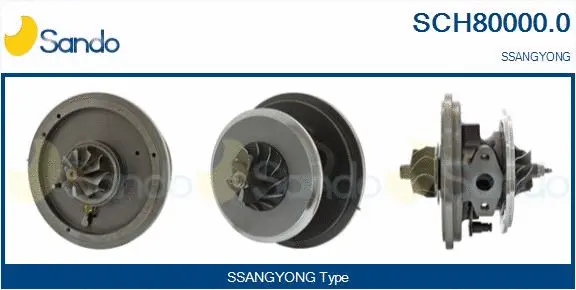 Core assembly, turbocharger (SCH80000.0)