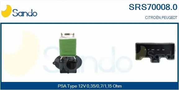 Resistor, interior blower (SRS70008.0)