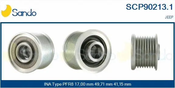 Belt Pulley, alternator (SCP90213.1)