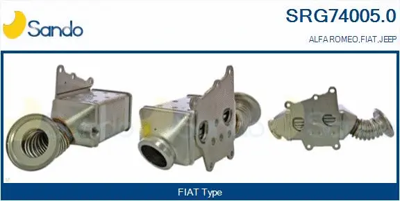 Cooler, exhaust gas recirculation (SRG74005.0)