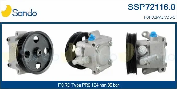 Hydraulic Pump, steering (SSP72116.0)