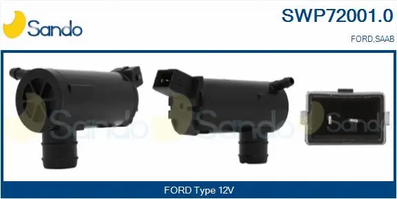Washer Fluid Pump, window cleaning (SWP72001.0)