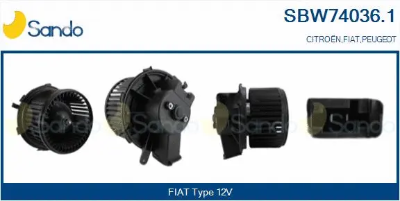 Interior Blower (SBW74036.1)