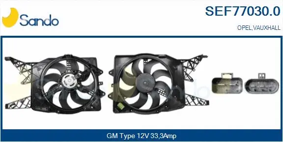 Electric Motor, radiator fan (SEF77030.0)